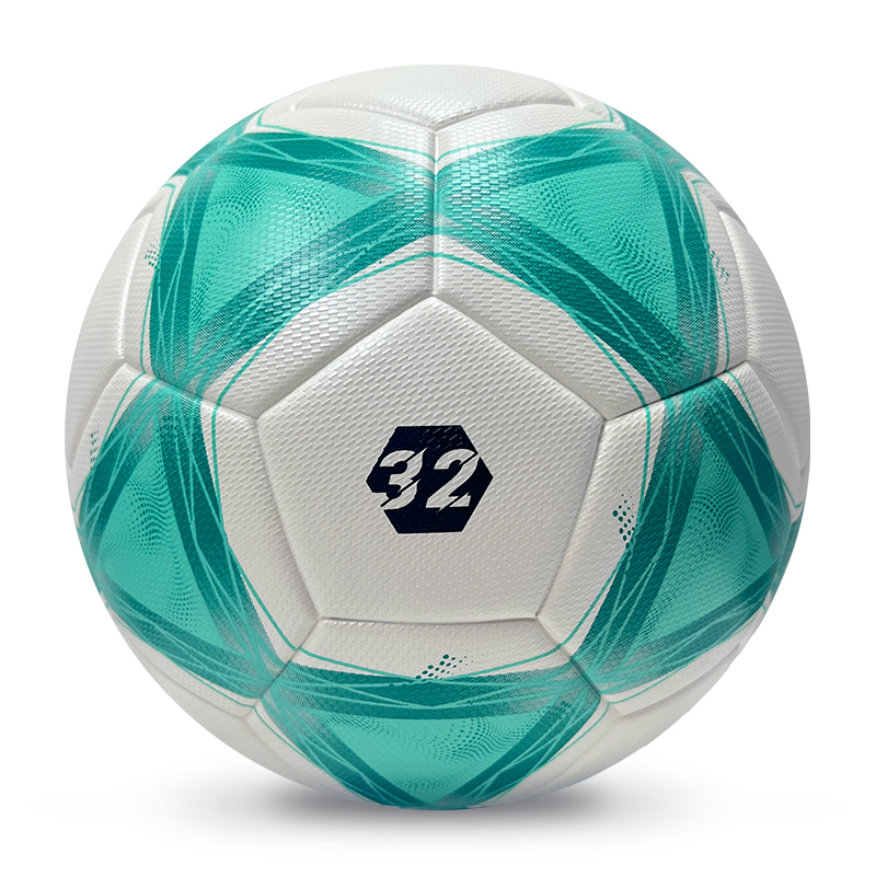 2025 High Quality Customized PU Foam Leather Football Ball Size 5 Popular Design for Sports Matches Training,Blue Arc Sport