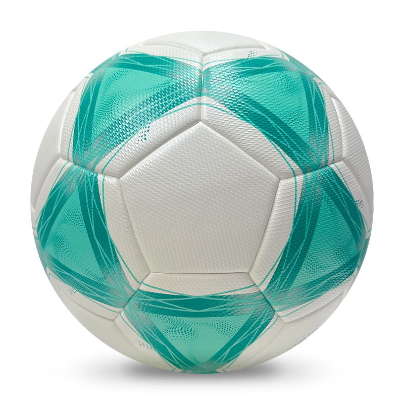 2025 High Quality Customized PU Foam Leather Football Ball Size 5 Popular Design for Sports Matches Training,Blue Arc Sport