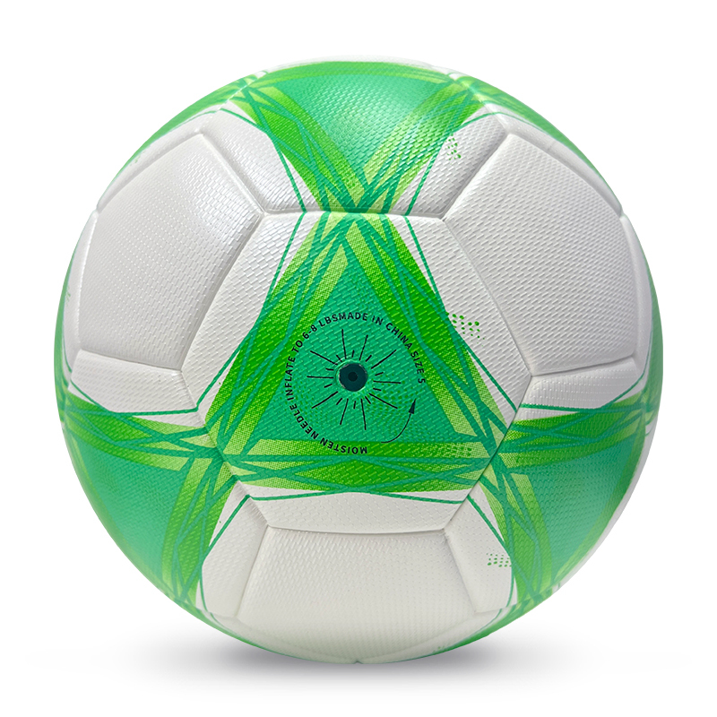 2025 High Quality Customized PU Foam Leather Football Ball Size 5 Popular Design for Sports Matches Training,Blue Arc Sports