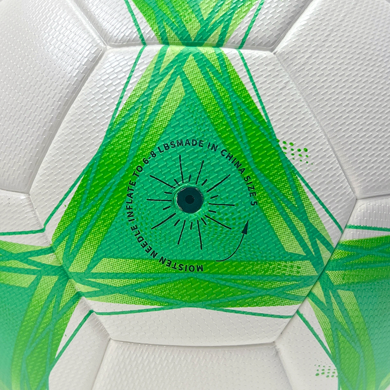 2025 High Quality Customized PU Foam Leather Football Ball Size 5 Popular Design for Sports Matches Training,Blue Arc Sports