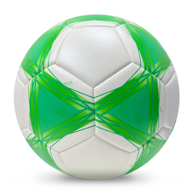 2025 High Quality Customized PU Foam Leather Football Ball Size 5 Popular Design for Sports Matches Training,Blue Arc Sports