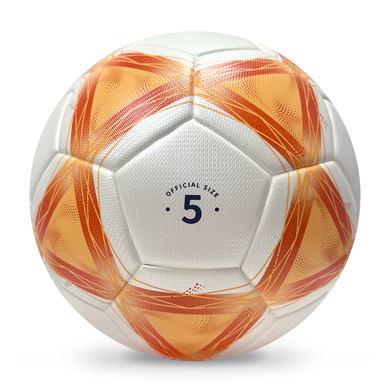 2025 High Quality Customized PU Foam Leather Football Ball Size 5 Popular Design for Sports Matches Training,Blue Arc Sports