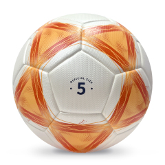 2025 High Quality Customized PU Foam Leather Football Ball Size 5 Popular Design for Sports Matches Training,Blue Arc Sports
