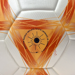 2025 High Quality Customized PU Foam Leather Football Ball Size 5 Popular Design for Sports Matches Training,Blue Arc Sports