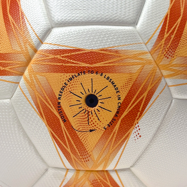 2025 High Quality Customized PU Foam Leather Football Ball Size 5 Popular Design for Sports Matches Training,Blue Arc Sports