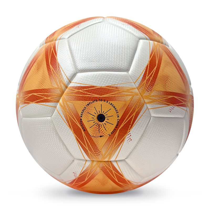 2025 High Quality Customized PU Foam Leather Football Ball Size 5 Popular Design for Sports Matches Training,Blue Arc Sports