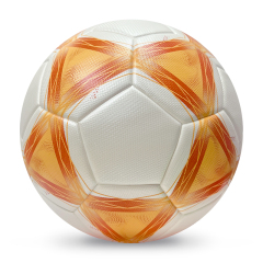 2025 High Quality Customized PU Foam Leather Football Ball Size 5 Popular Design for Sports Matches Training,Blue Arc Sports