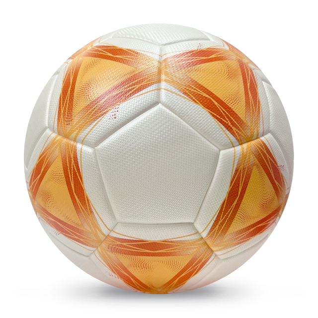 2025 High Quality Customized PU Foam Leather Football Ball Size 5 Popular Design for Sports Matches Training,Blue Arc Sports