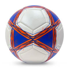 2025 High Quality Customized PU Foam Leather Football Ball Size 5 Popular Design for Sports Matches Training,Blue Arc Sports