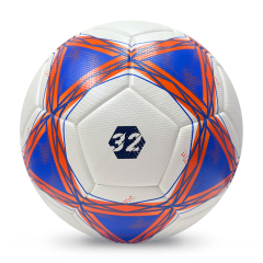 2025 High Quality Customized PU Foam Leather Football Ball Size 5 Popular Design for Sports Matches Training,Blue Arc Sports