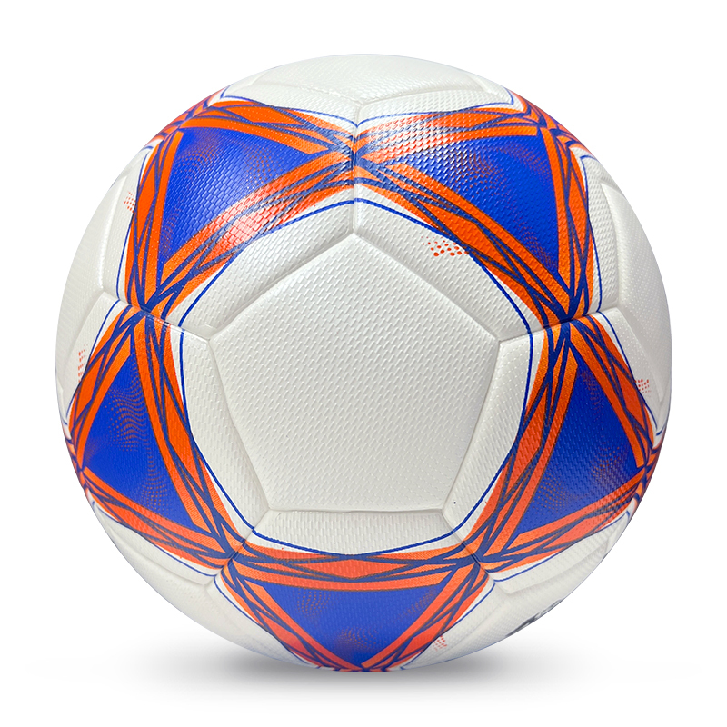 2025 High Quality Customized PU Foam Leather Football Ball Size 5 Popular Design for Sports Matches Training,Blue Arc Sports