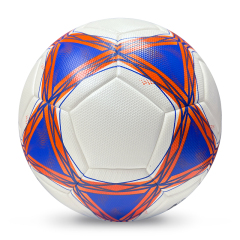 2025 High Quality Customized PU Foam Leather Football Ball Size 5 Popular Design for Sports Matches Training,Blue Arc Sports