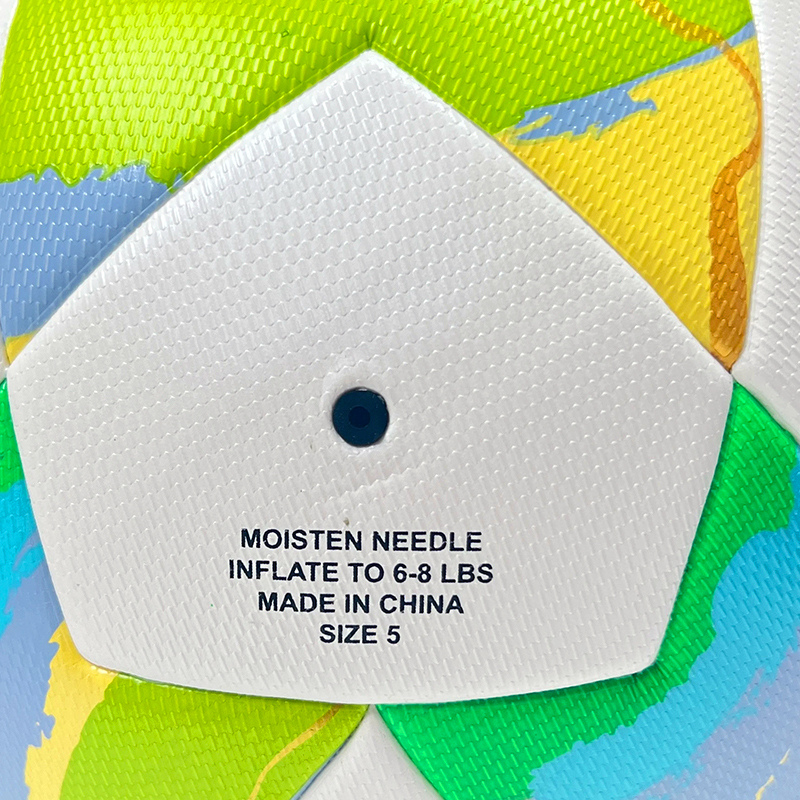 2025 High Quality Customized PU Foam Leather Football Ball Size 5 Popular Design for Sports Matches Training,Blue Arc Sport