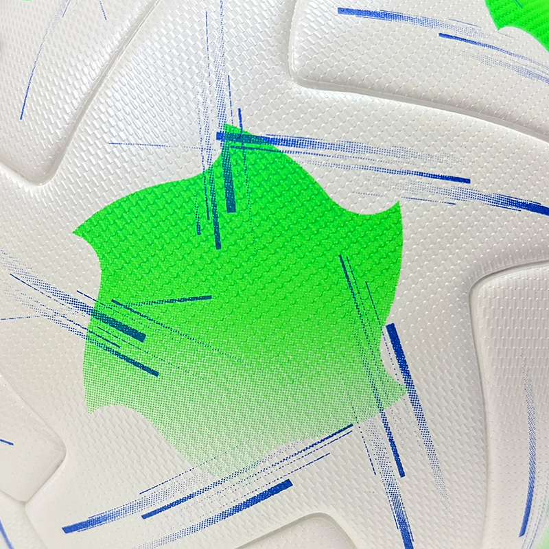 2025 High Quality Customized PU Foam Leather Football Ball Size 5 Popular Design for Sports Matches Training,Blue Arc Sport