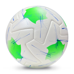 2025 High Quality Customized PU Foam Leather Football Ball Size 5 Popular Design for Sports Matches Training,Blue Arc Sport