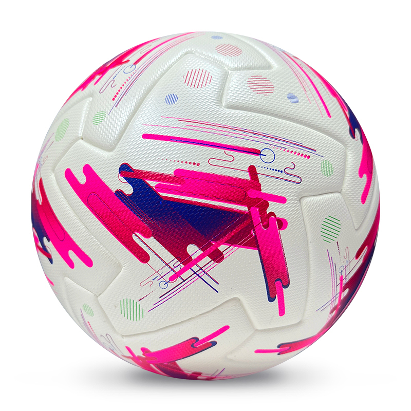 2025 High Quality Customized PU Foam Leather Football Ball Size 5 Popular Design for Sports Matches Training,Blue Arc Sports