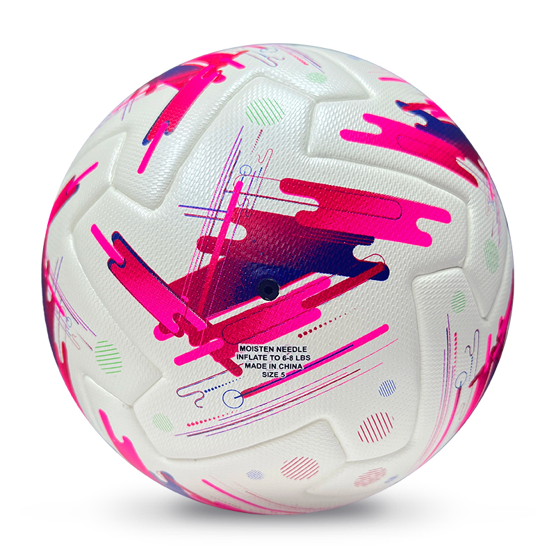 2025 High Quality Customized PU Foam Leather Football Ball Size 5 Popular Design for Sports Matches Training,Blue Arc Sports