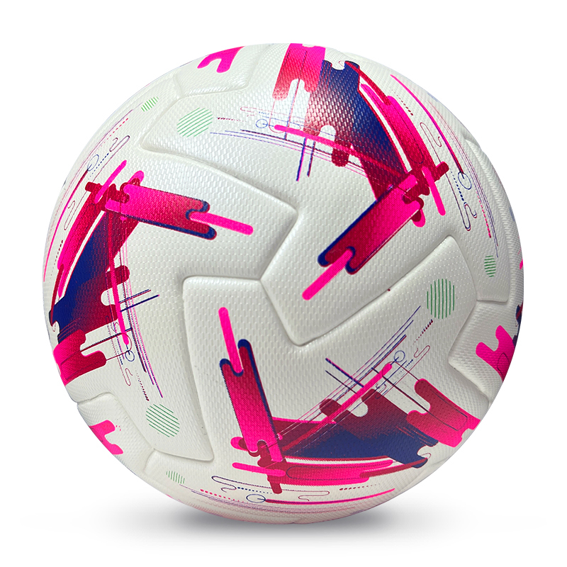 2025 High Quality Customized PU Foam Leather Football Ball Size 5 Popular Design for Sports Matches Training,Blue Arc Sports