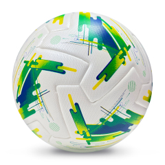 2025 High Quality Customized PU Foam Leather Football Ball Size 5 Popular Design for Sports Matches Training,Blue Arc Sports