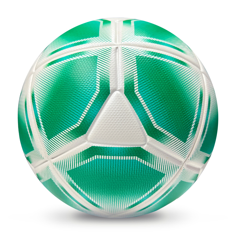 2025 High Quality Customized PU Foam Leather Football Ball Size 5 Popular Design for Sports Matches Training,Blue Arc Sports