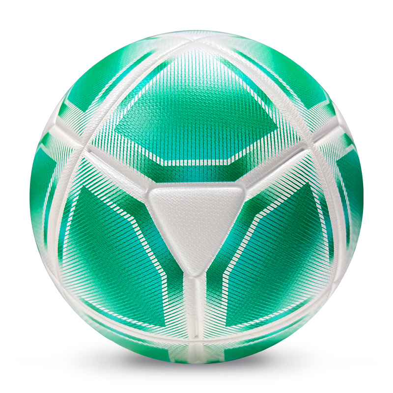 2025 High Quality Customized PU Foam Leather Football Ball Size 5 Popular Design for Sports Matches Training,Blue Arc Sports