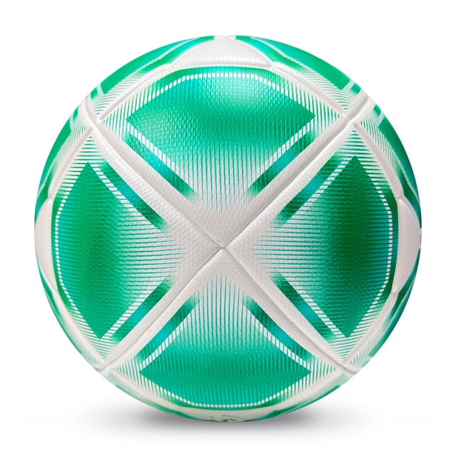 2025 High Quality Customized PU Foam Leather Football Ball Size 5 Popular Design for Sports Matches Training,Blue Arc Sports
