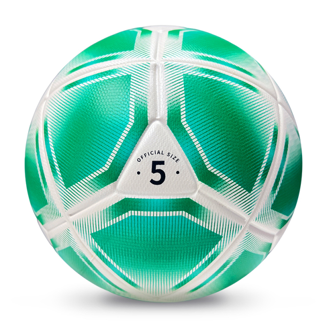 2025 High Quality Customized PU Foam Leather Football Ball Size 5 Popular Design for Sports Matches Training,Blue Arc Sports