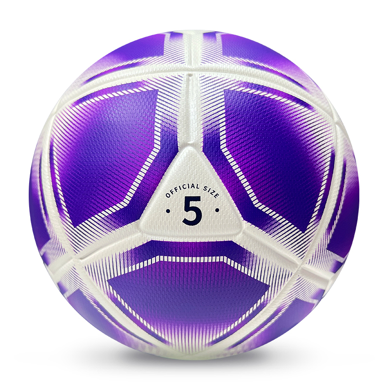 2025 High Quality Customized PU Foam Leather Football Ball Size 5 Popular Design for Sports Matches Training,Blue Arc Sport