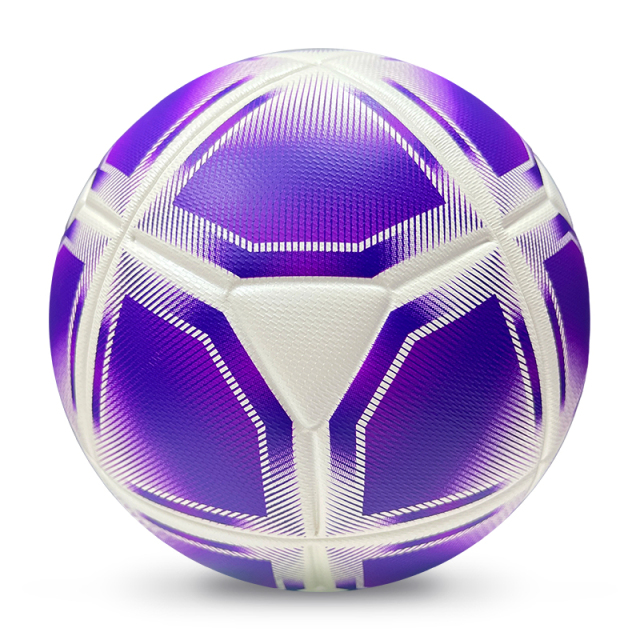 2025 High Quality Customized PU Foam Leather Football Ball Size 5 Popular Design for Sports Matches Training,Blue Arc Sport