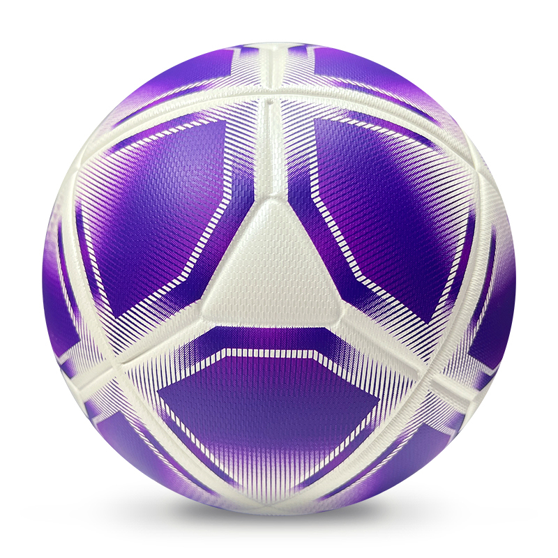 2025 High Quality Customized PU Foam Leather Football Ball Size 5 Popular Design for Sports Matches Training,Blue Arc Sport