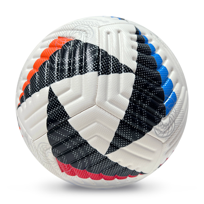 High Quality Size 5 Soccer Ball Machine-Sewn PVC with Print Logo for Sports Training Leisure Competitive Matches,Arc Bleu Sports