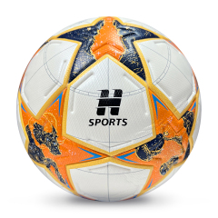 2025 High Quality Customized PU Foam Leather Football Ball Size 5 Popular Design for Sports Matches Training,Blue Arc Sports