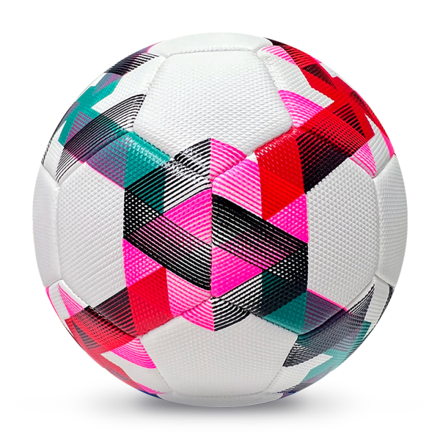 High Quality Size 5 Soccer Ball Machine-Sewn PVC with Print Logo for Sports Training Leisure Competitive Matches,ブルーアークスポーツ