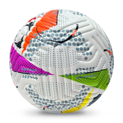 High Quality Size 5 Soccer Ball Machine-Sewn PVC with Print Logo for Sports Training Leisure Competitive Matches,Blue Arc Sports