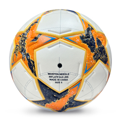 2025 High Quality Customized PU Foam Leather Football Ball Size 5 Popular Design for Sports Matches Training,Blue Arc Sports