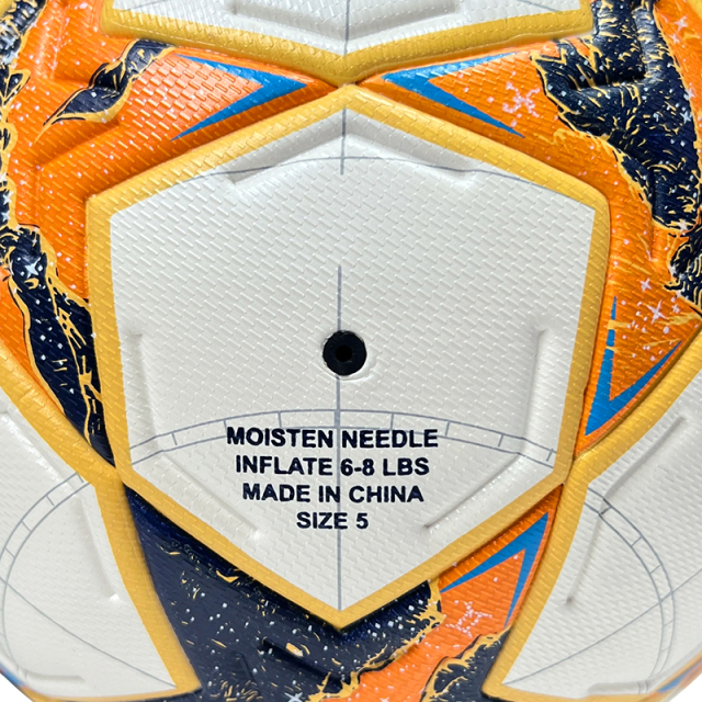 2025 High Quality Customized PU Foam Leather Football Ball Size 5 Popular Design for Sports Matches Training,Blue Arc Sports