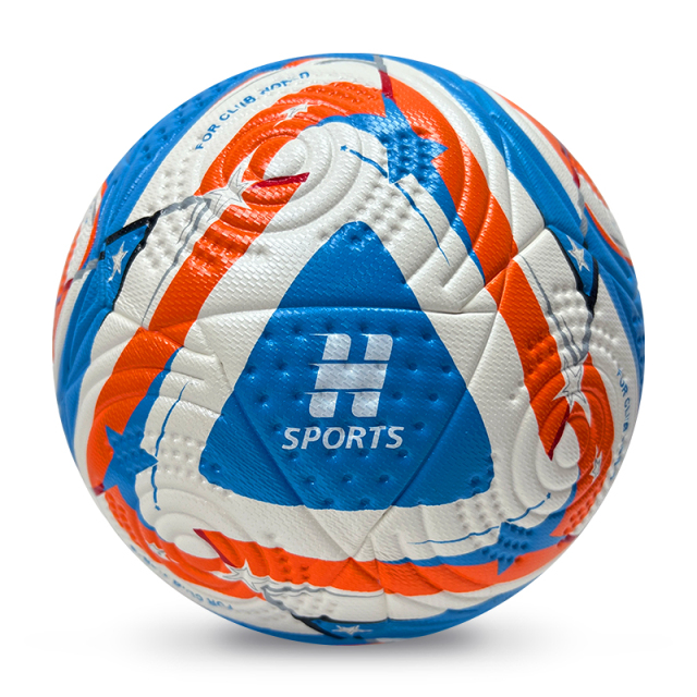 2025 High Quality Customized PU Foam Leather Football Ball Size 5 Popular Design for Sports Matches Training,Blue Arc Sport