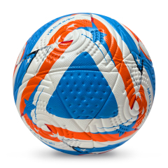 2025 High Quality Customized PU Foam Leather Football Ball Size 5 Popular Design for Sports Matches Training,Blue Arc Sport