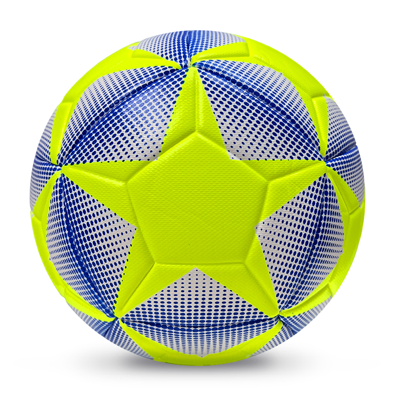 High Quality Size 5 Soccer Ball Machine-Sewn PVC with Print Logo for Sports Training Leisure Competitive Matches,Arc Bleu Sports
