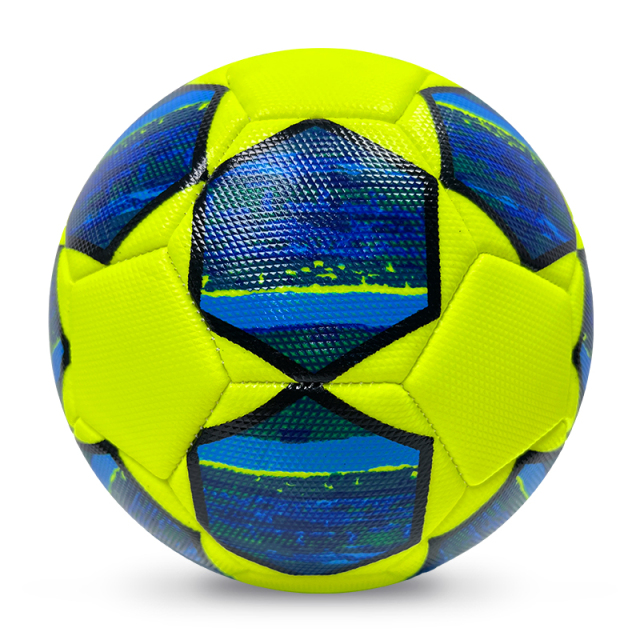 High Quality Size 5 Soccer Ball Machine-Sewn PVC with Print Logo for Sports Training Leisure Competitive Matches,بلو آرك سبورتس