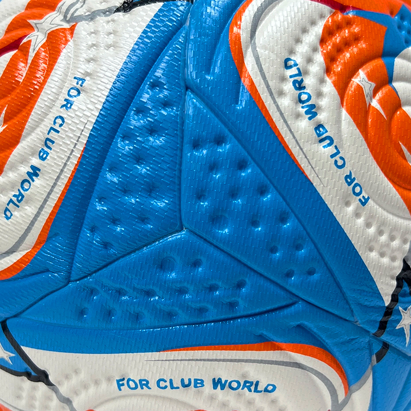 2025 High Quality Customized PU Foam Leather Football Ball Size 5 Popular Design for Sports Matches Training,Blue Arc Sport