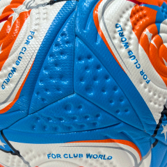 2025 High Quality Customized PU Foam Leather Football Ball Size 5 Popular Design for Sports Matches Training,Blue Arc Sport