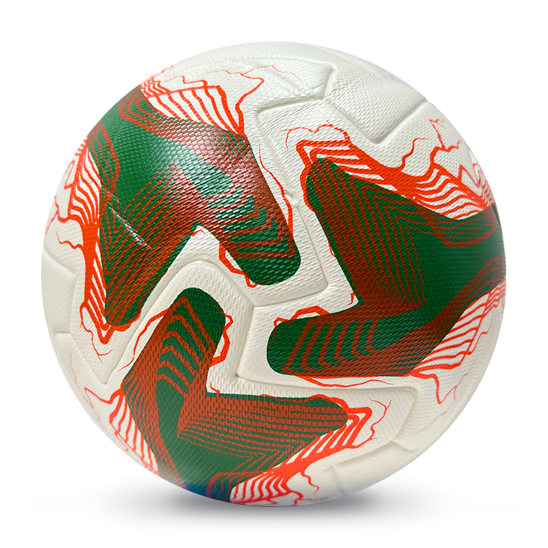 2025 High Quality Customized PU Foam Leather Football Ball Size 5 Popular Design for Sports Matches Training,Blue Arc Sports