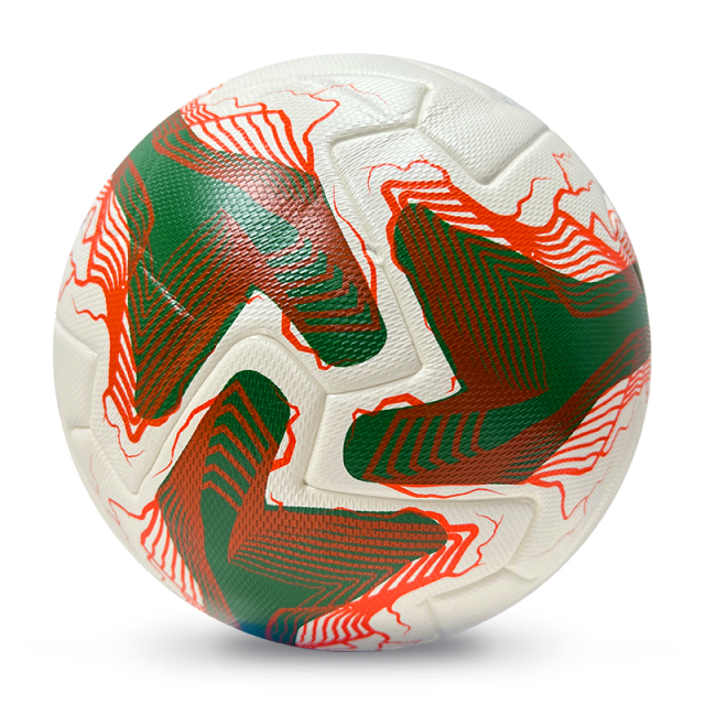 2025 High Quality Customized PU Foam Leather Football Ball Size 5 Popular Design for Sports Matches Training,Blue Arc Sports