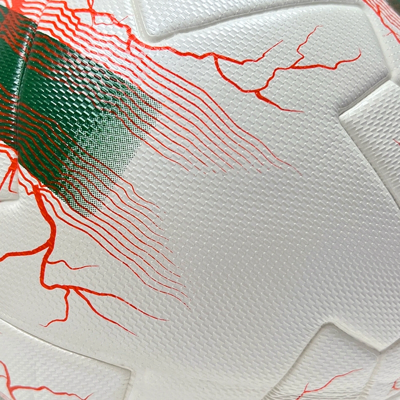 2025 High Quality Customized PU Foam Leather Football Ball Size 5 Popular Design for Sports Matches Training,Blue Arc Sports