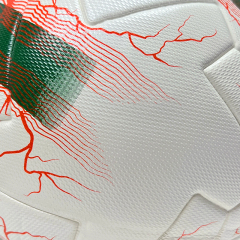 2025 High Quality Customized PU Foam Leather Football Ball Size 5 Popular Design for Sports Matches Training,Blue Arc Sports