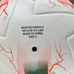 2025 High Quality Customized PU Foam Leather Football Ball Size 5 Popular Design for Sports Matches Training,Blue Arc Sports