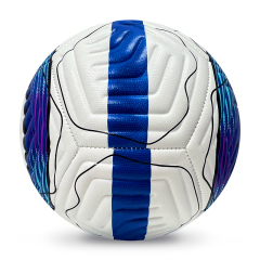 High Quality Size 5 Soccer Ball Machine-Sewn PVC with Print Logo for Sports Training Leisure Competitive Matches,Arc Bleu Sports
