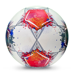 2025 High Quality Customized PU Foam Leather Football Ball Size 5 Popular Design for Sports Matches Training,Blue Arc Sport