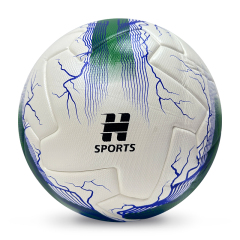 2025 High Quality Customized PU Foam Leather Football Ball Size 5 Popular Design for Sports Matches Training,Blue Arc Sports